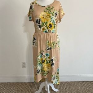 Blush Floral Buttery Soft Dress